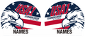 USA1 2026 - TEAMGOLDUSA EAGLE:  Personalized Competition Team Championship Cap (2 White Silicone Caps)
